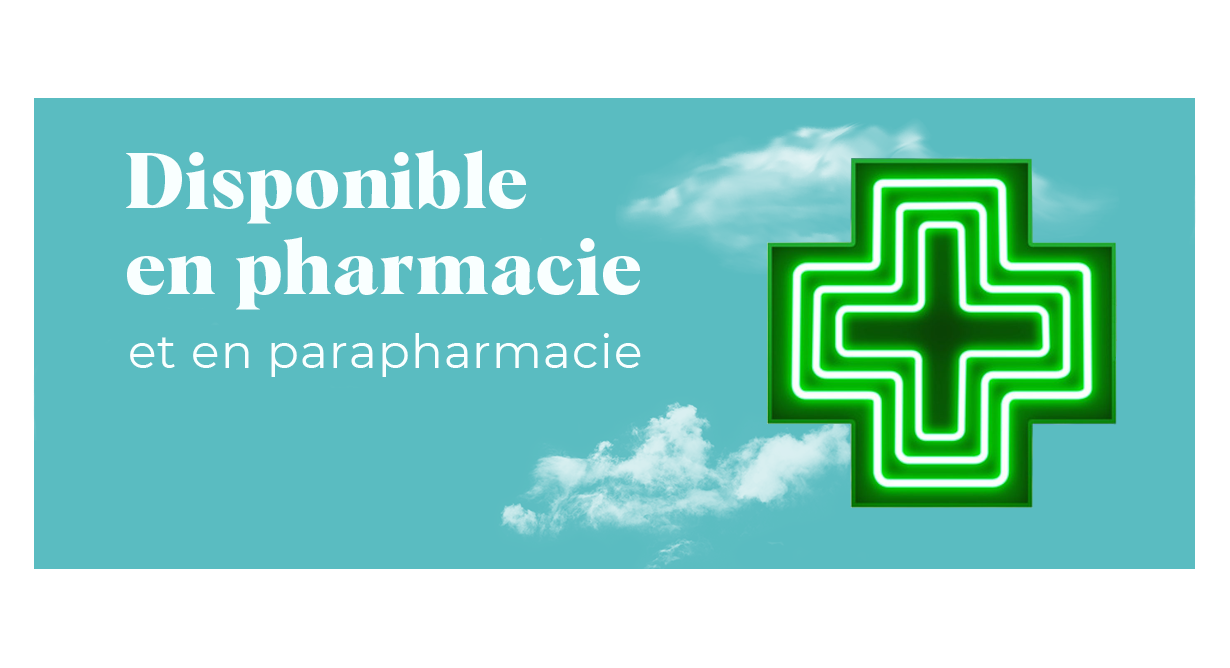 Visuel Disponible en pharmacie et en parapharmacie 