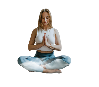 Visuel d'une femme en train de méditer