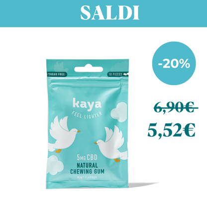 Chewing-gum rilassante al CBD