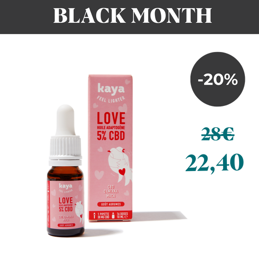 Huile adaptogène Love 5% CBD