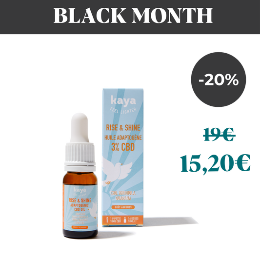 Huile adaptogène Rise & Shine 3% CBD