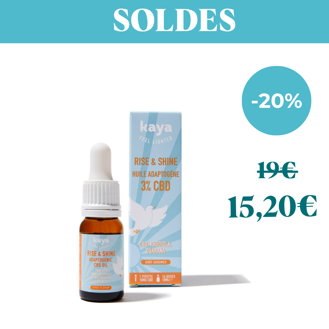 Huile adaptogène Rise & Shine 3% CBD