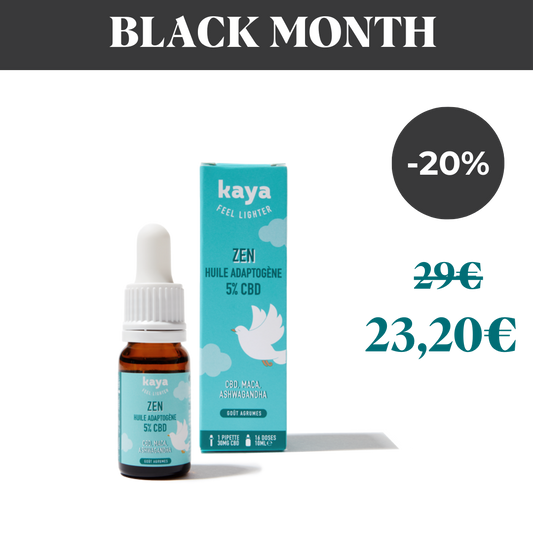 Huile adaptogène 5% CBD