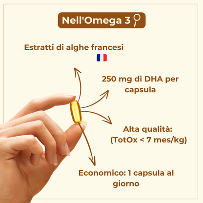 Cura vegana DHA-Omega 3