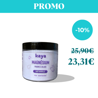 Magnésium en poudre - goût myrtille